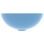 Lavabo de cuarto de baño redondo cerámica azul claro de vidaXL, Lavabos - Ref: Foro24-146978, Precio: 47,88 €, Descuento: %