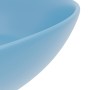 Lavabo de cuarto de baño redondo cerámica azul claro de vidaXL, Lavabos - Ref: Foro24-146978, Precio: 47,88 €, Descuento: %