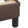 Cama con colchón cuero sintético marrón 140x200 cm de , Camas y somieres - Ref: Foro24-3208798, Precio: 426,31 €, Descuento: %