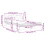 Cama con colchón cuero sintético marrón 140x200 cm de , Camas y somieres - Ref: Foro24-3208798, Precio: 426,31 €, Descuento: %