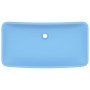 Lavabo de lujo de cerámica rectangular azul claro mate 71x38 cm de vidaXL, Lavabos - Ref: Foro24-146956, Precio: 82,85 €, Des...