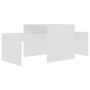 Set de mesas de centro madera contrachapada blanco 100x48x40 cm de vidaXL, Mesas de centro - Ref: Foro24-802912, Precio: 50,0...