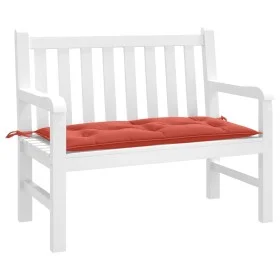 Cojín para banco de jardín tela rojo melange 100x50x7 cm de , Cojines para sillas y sofás - Ref: Foro24-4002537, Precio: 21,6...