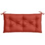 Cojín para banco de jardín tela rojo melange 100x50x7 cm de , Cojines para sillas y sofás - Ref: Foro24-4002537, Precio: 27,1...