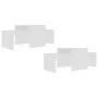 Set de mesas de centro madera contrachapada blanco 100x48x40 cm de vidaXL, Mesas de centro - Ref: Foro24-802912, Precio: 48,7...