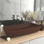Lavabo de lujo cerámica rectangular marrón oscuro mate 71x38 cm de vidaXL, Lavabos - Ref: Foro24-146962, Precio: 82,10 €, Des...