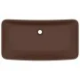 Lavabo de lujo cerámica rectangular marrón oscuro mate 71x38 cm de vidaXL, Lavabos - Ref: Foro24-146962, Precio: 82,10 €, Des...