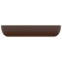 Lavabo de lujo cerámica rectangular marrón oscuro mate 71x38 cm de vidaXL, Lavabos - Ref: Foro24-146962, Precio: 82,76 €, Des...