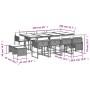 Set comedor de jardín con cojines 13 pzas ratán sintético negro de , Conjuntos de jardín - Ref: Foro24-3278106, Precio: 643,4...