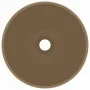 Luxury round matte cream ceramic washbasin 32.5x14 cm by vidaXL, Sinks - Ref: Foro24-146974, Price: 51,00 €, Discount: %