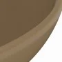 Luxury round matte cream ceramic washbasin 32.5x14 cm by vidaXL, Sinks - Ref: Foro24-146974, Price: 51,00 €, Discount: %