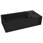 Matte black ceramic sink with overflow by vidaXL, Sinks - Ref: Foro24-146997, Price: 77,16 €, Discount: %