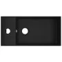 Matte black ceramic sink with overflow by vidaXL, Sinks - Ref: Foro24-146997, Price: 77,16 €, Discount: %