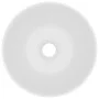 Lavabo de cuarto de baño redondo cerámica blanco mate de vidaXL, Lavabos - Ref: Foro24-146976, Precio: 62,61 €, Descuento: %