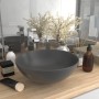 Lavabo de cuarto de baño redondo cerámica gris oscuro de vidaXL, Lavabos - Ref: Foro24-146983, Precio: 47,76 €, Descuento: %