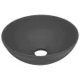 Dark gray ceramic round bathroom sink by vidaXL, Sinks - Ref: Foro24-146983, Price: 47,06 €, Discount: %