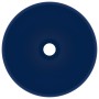 Lavabo de lujo redondo cerámica azul oscuro mate 32,5x14 cm de vidaXL, Lavabos - Ref: Foro24-146968, Precio: 59,64 €, Descuen...