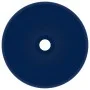 Luxury round ceramic dark blue matte washbasin 32.5x14 cm by vidaXL, Sinks - Ref: Foro24-146968, Price: 58,72 €, Discount: %
