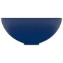 Luxury round ceramic dark blue matte washbasin 32.5x14 cm by vidaXL, Sinks - Ref: Foro24-146968, Price: 58,72 €, Discount: %
