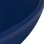 Luxury round ceramic dark blue matte washbasin 32.5x14 cm by vidaXL, Sinks - Ref: Foro24-146968, Price: 58,72 €, Discount: %