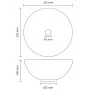 Luxury round ceramic dark blue matte washbasin 32.5x14 cm by vidaXL, Sinks - Ref: Foro24-146968, Price: 58,72 €, Discount: %