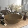 Matte Cream Ceramic Round Bathroom Sink by vidaXL, Sinks - Ref: Foro24-146985, Price: 62,86 €, Discount: %