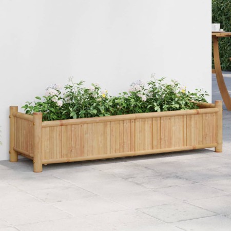 Jardinera de bambú 100x30x25 cm de , Maceteros y jardineras - Ref: Foro24-366461, Precio: 87,59 €, Descuento: %
