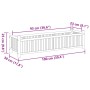 Jardinera de bambú 100x30x25 cm de , Maceteros y jardineras - Ref: Foro24-366461, Precio: 87,59 €, Descuento: %