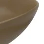 Matte Cream Ceramic Round Bathroom Sink by vidaXL, Sinks - Ref: Foro24-146985, Price: 62,86 €, Discount: %