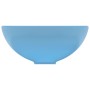 Lavabo de lujo redondo cerámica azul claro mate 32,5x14 cm de vidaXL, Lavabos - Ref: Foro24-146967, Precio: 60,03 €, Descuent...