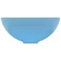 Luxury round sink in light blue matte ceramic 32.5x14 cm by vidaXL, Sinks - Ref: Foro24-146967, Price: 48,00 €, Discount: %