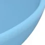 Luxury round sink in light blue matte ceramic 32.5x14 cm by vidaXL, Sinks - Ref: Foro24-146967, Price: 48,00 €, Discount: %