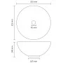 Luxury round sink in light blue matte ceramic 32.5x14 cm by vidaXL, Sinks - Ref: Foro24-146967, Price: 48,00 €, Discount: %