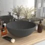 Matte dark gray round ceramic luxury washbasin 32.5x14 cm by vidaXL, Sinks - Ref: Foro24-146972, Price: 59,54 €, Discount: %