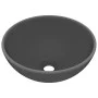 Lavabo de lujo redondo cerámica gris oscuro mate 32,5x14 cm de vidaXL, Lavabos - Ref: Foro24-146972, Precio: 59,54 €, Descuen...