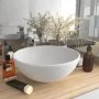 Luxury round matte white ceramic sink 32.5x14 cm by vidaXL, Sinks - Ref: Foro24-146965, Price: 96,11 €, Discount: %