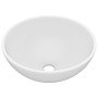 Lavabo de lujo redondo cerámica blanco mate 32,5x14 cm de vidaXL, Lavabos - Ref: Foro24-146965, Precio: 98,66 €, Descuento: %