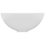 Lavabo de lujo redondo cerámica blanco mate 32,5x14 cm de vidaXL, Lavabos - Ref: Foro24-146965, Precio: 98,66 €, Descuento: %