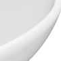 Lavabo de lujo redondo cerámica blanco mate 32,5x14 cm de vidaXL, Lavabos - Ref: Foro24-146965, Precio: 98,66 €, Descuento: %