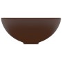 Lavabo de lujo redondo cerámica marrón oscuro mate 32,5x14 cm de vidaXL, Lavabos - Ref: Foro24-146973, Precio: 48,82 €, Descu...