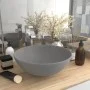 Lavabo de cuarto de baño redondo cerámica gris claro de vidaXL, Lavabos - Ref: Foro24-146982, Precio: 50,99 €, Descuento: %