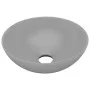 Lavabo de cuarto de baño redondo cerámica gris claro de vidaXL, Lavabos - Ref: Foro24-146982, Precio: 50,99 €, Descuento: %