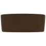 Mattes, dunkelbraunes, rundes Luxuswaschbecken aus Keramik, 40 x 15 cm von vidaXL, Sinkt - Ref: Foro24-147017, Preis: 67,08 €...