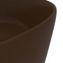 Lavabo de lujo redondo cerámica marrón oscuro mate 40x15 cm de vidaXL, Lavabos - Ref: Foro24-147017, Precio: 68,06 €, Descuen...