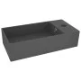 Dunkelgraues Keramikwaschbecken mit Überlauf von vidaXL, Sinkt - Ref: Foro24-146994, Preis: 60,44 €, Rabatt: %