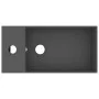 Lavabo con rebosadero cerámica gris oscuro de vidaXL, Lavabos - Ref: Foro24-146994, Precio: 60,44 €, Descuento: %