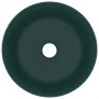 Matte dark green round ceramic luxury washbasin 40x15 cm by vidaXL, Sinks - Ref: Foro24-147014, Price: 83,10 €, Discount: %