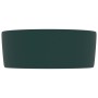 Lavabo de lujo redondo cerámica verde oscuro mate 40x15 cm de vidaXL, Lavabos - Ref: Foro24-147014, Precio: 84,10 €, Descuent...