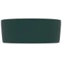 Mattes dunkelgrünes rundes Luxuswaschbecken aus Keramik 40x15 cm von vidaXL, Sinkt - Ref: Foro24-147014, Preis: 83,10 €, Raba...
