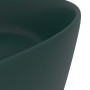 Lavabo de lujo redondo cerámica verde oscuro mate 40x15 cm de vidaXL, Lavabos - Ref: Foro24-147014, Precio: 84,10 €, Descuent...